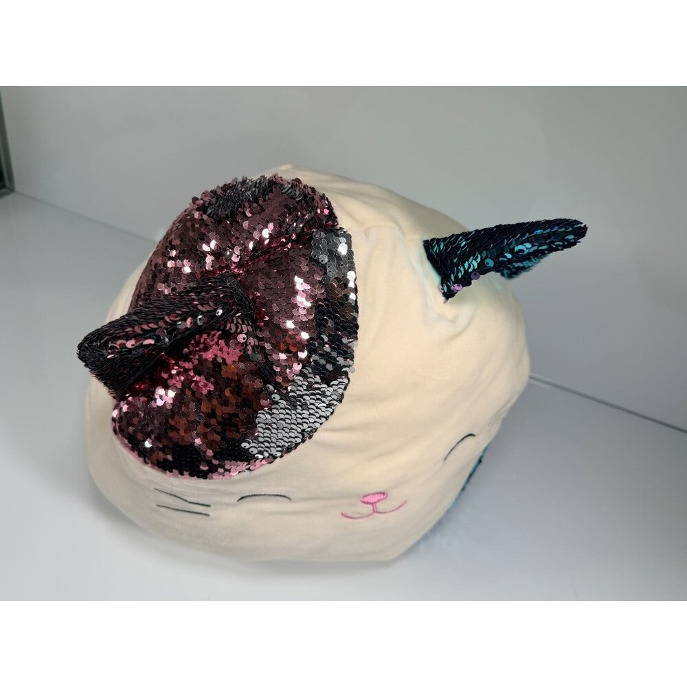 Squishmallow Shany the Calico Cat 16 Inch Stuffed Plush with Sequins Large - Picture 4 of 11